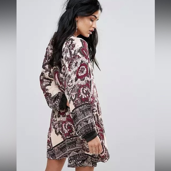 Free People say you love me long sleeve mini dress xs - Picture 4 of 12